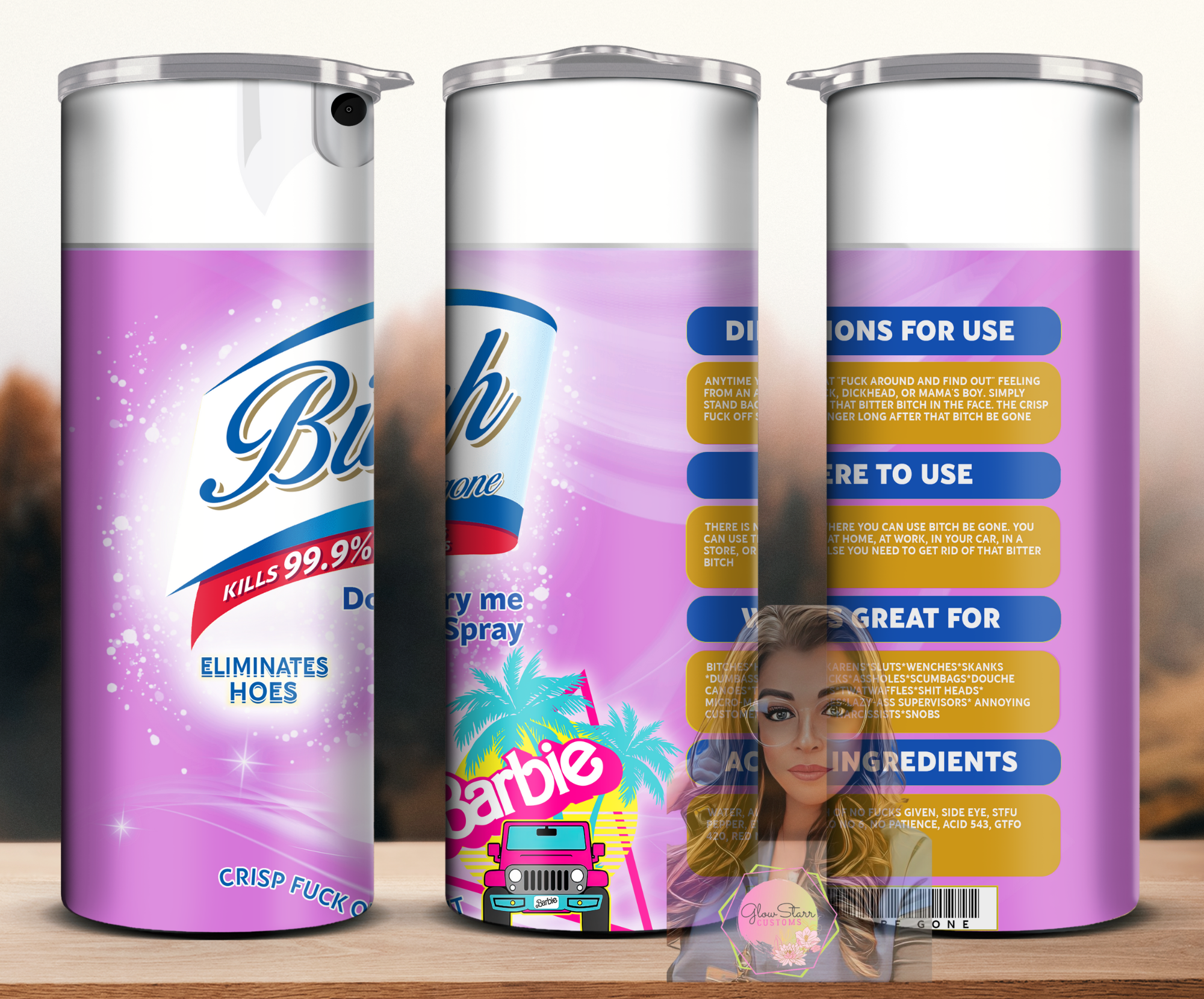 Lysol Barb-ee Tumbler