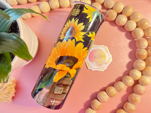 Bad Bunny Sunflowers Tumbler